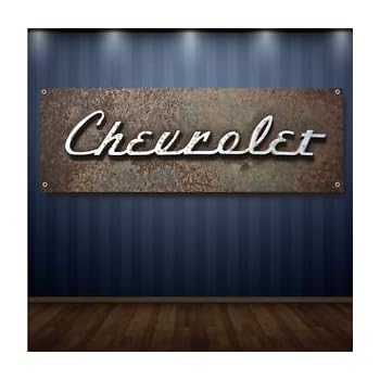Amazon Com Billion Store Chevy 1 X 3 Garage Banner 13oz Vinyl