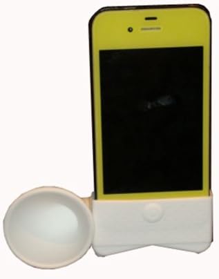Generic Portable Speaker Horn Stand for Apple iPhone 4 GSM-CDMA - White