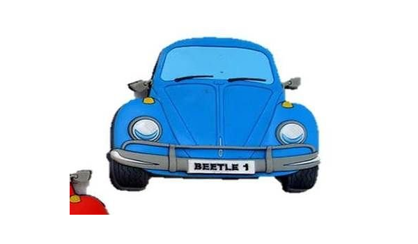 Imán para nevera diseño de Escarabajo Volkswagen/azul ...