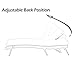 SUNCROWN Outdoor Adjustable Lounge Chair, Patio Wicker Folding Chaise Lounge, Outdoor Couch Sofa Bed with Blue Cushion