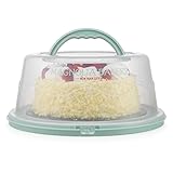 MosJos Round Cake Carrier, BPA-Free Plastic Cake