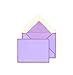 Kate Spade New York Gift Enclosures Card Set of 25 with Blank Interior and Lined Envelopes, Colorblock