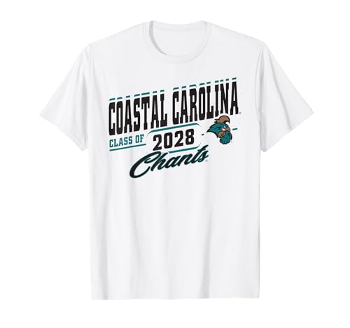 Coastal Carolina Chanticleers Class of 2028 Icon White T-Shirt