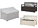 Zipcase 600D All Weather Outdoor Patio Storage Garden Bench Cover Compatible with Keter Eden Bench Deck Box Heavy Duty Water Resistant, 56