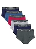 Fruit of the Loom Men's Fashion Brief (Pack of 6), Solids, Large