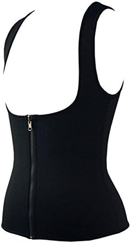 Women Hot Sweat Bodysuit Slimming Waist Thermo Sauna Trainer Body Shaper for Weight Loss Womens (Black, US 10)