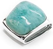 Larimar Gemstones with 925 Sterling Silver Pendant Hand Made for Women