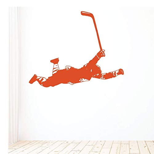 Hockey Wall Decor Vinyl Decal | Bobby Orr, The Flying Goalie Vinyl | Sports Decoration