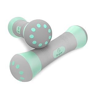 Gruper Adjustable Dumbbells, One Pair of Solid Steel Hand Weights for HIIT, Pamela and Tabata Equipment, Anti-Drop & Non…