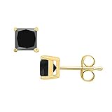 SVC-JEWELS (7MM) Princess Cut Black Diamond