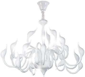 modern white chandelier