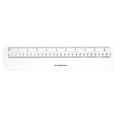 Office by Martha Stewart Discbound Ruler, Letter Size, White (29573)