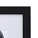 Malden 7x9 Matted Picture Frame - Made to Display Pictures 4x6 with Mat, or 7x9 without Mat - Black