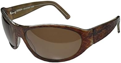 Christian Roth 14226e Mens/Womens Wrap Full-rim Sunglasses/Sun Glasses (67-17-110, Demi Amber)