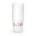xo, Fetti Rose Gold Bachelorette Party Bride Tribe + Bridal Shower Cups w/ 2 Bride Cup - 16 Count, 16 Oz. | Engagement Party Decorations and Bride To Be Gift