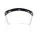 MotorFansClub Universal 3 Snap Flip Up Visor Shield Lens for Open Motorcycle Helmet (Clear, Free size)