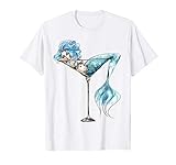 Mermaid In Cocktail Glass Tshirt Cute Mermaid Lover Gifts