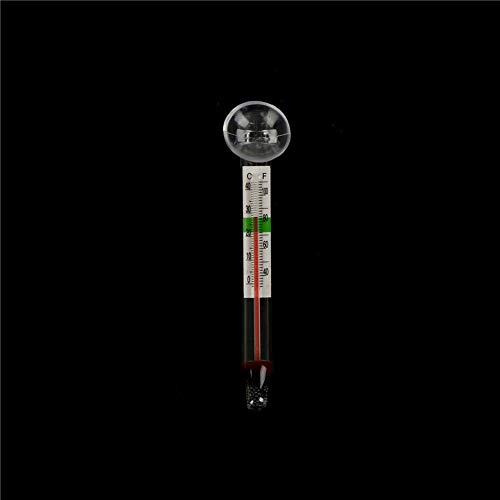 Temperature Gauges - Aquarium Thermometer Glass Tube Fish Tank Suction Cup Water Temperature Measuring - Fridge Pools Trucks Pits Smokers Barometer Indoor Temperature Barbecue Motorcycles Gau