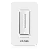[UPGRADED VERSION] Smart Dimmer Switch Compatible with Alexa, Google Home Touch Timing Switch Wifi Smart Wall Switch Lighting Control for Bedroom, Kitchen, Bathroom, Living Room Neutral Wire Required