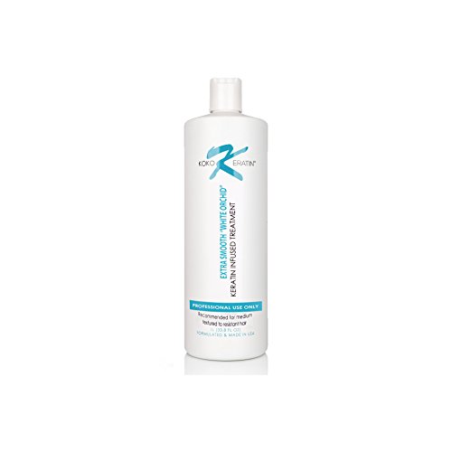 Brazilian Keratin Treatment For Professional Use 33.8 oz -WHITE ORCHID SUPER SMOOTHING, STRAIGHTENING, ADD VOLUME, ADD SHINE,ELIMINATE FRIZZ, PROTECTS HAIR. FOR ALL HAIR TYPES