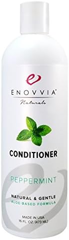 Enovvia Peppermint Conditioner, Natural and Sulfate-Free, Softens Hair, Deep Conditioning Formula, 16 Ounces