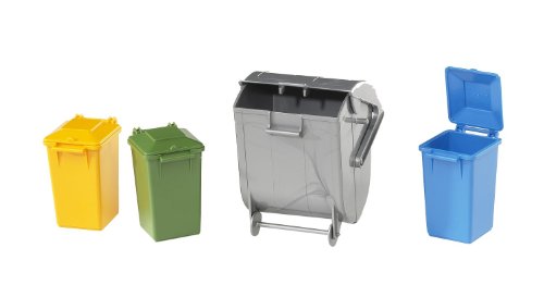Bruder Garbage Can Set 3 Small/1 Large