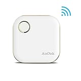 AirDisk Wireless Flash Drive Disk 128GB, Universal Media Storage Drive for Smartphones, Tablets and Computers - White