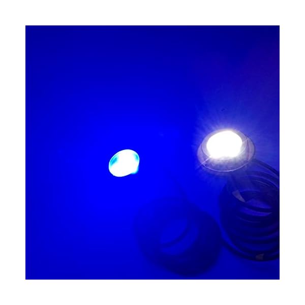 Amarine-made-LED-Underwater-Boat-Surface-Mount-Light-3w-3w-Blue-Bronze-Housing-Waterproof-Ip-68
