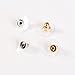 ULTNICE 100pcs Earring Safety Backs Bullet Clutch Earring Backs with Pad (Silver+Gold)