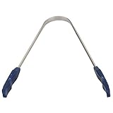 HealthMax (TM) Stainless Steel tongue cleaner with plastic handle Anti microbial and natural