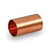 Supply Giant DDDQ0014 Straight Copper Coupling With Sweat Sockets And With Dimple Tube Stop, 1/4 Inch