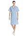Red Kap Women's Standard Short Sleeve Work Dress, Light Blue, Small