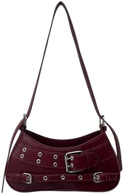 Amazon.com: Studded Shoulder Purse for Women Gold Stud Faux
