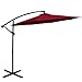 ABCCANOPY Patio Umbrellas Cantilever Umbrella Offset Hanging Umbrellas 10 FT Outdoor Market Umbrella with Crank & Cross Base for Garden, Deck, Backyard, Pool and Beach
