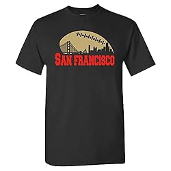San Francisco Football Skyline Men's Fan T-Shirt