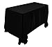 Utopia Kitchen 90 x 132-Inch - Tablecloth - 100 Percent Polyester - Round Edges Table Cover (black)
