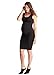 Ingrid & Isabel Women's Pleated Tank Dress, Black, Small
