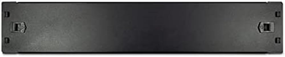 INTER-TECH IPC Blind Plate 2HE Clip-On 2HE Blanking Plate with Screwless Mounting