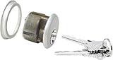 CRL Aluminum Finish Single Mortise Cylinder - Schlage 