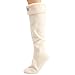 Hunter Unisex-Adult Fleece Welly Socks S23667 Medium (UK 3-5, EU 35-38) Cream