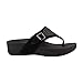Vionic Women's, Capitola Thong Black Nubuck 9 M