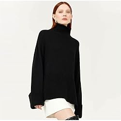 Women's Oversized Turtleneck Sweater Long Sleeve
