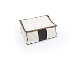 CoverMates  Canvas Sweater Storage Bag  14L x 12W x 6H  Organix Collection  2 YR Warranty  Year Around Protection- Natural