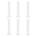 uxcell Plastic Graduated Cylinder Lab Liquid Container 100ml 6 Pcs Clear