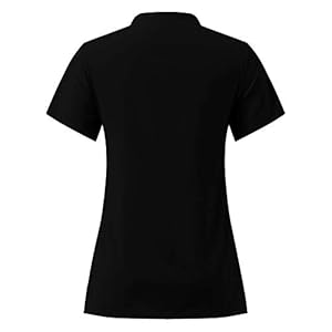 QiFei Uniseks kasack met twee zakken, uniformen, dames, verzorging, eenkleurig, blouse, T-shirt, slipzak met zakken…