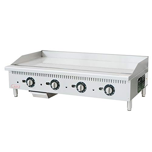 Backychu Commercial Natural Gas Griddle with Liquid Propane Conversion