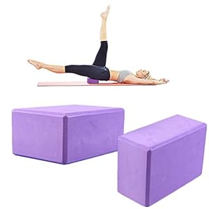 ZCECCO Yoga Brick Pilates Block Pilates Head Block Yoga Set Yoga Blocks High Density Foam Block Foam Blocks Yoga Starter Kit Support Deepen for Yoga