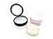 20ml 0.67oz Empty Refillable DIY Make-up Loose Powder Case Container with Soft Sponge Puff Mirror and Sifter Foundation Cosmetic Box (Black)