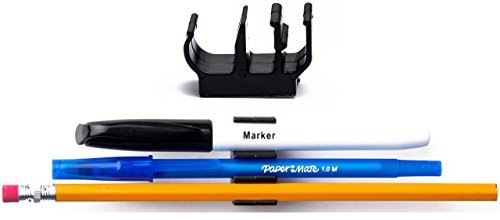 (40 pk) Multi-colored Magnetic pencil pen and slim dry erase holder clip - Best for fridge, locker, board, cubicle, whiteboard, refrigerator, memo pad- Great for kids, girls, boys, teacher, student