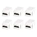 HDMI Keystone Coupler,VCE(6-Pack) HDMI Keystone Jack Insert,Gold Plated HDMI Female to Female Coupler Adapter-White primary